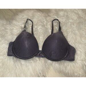 Vanity Fair Ego Boost Push Up Bra Add-A-Cup Padded UW Womens 38B Purple 2131101